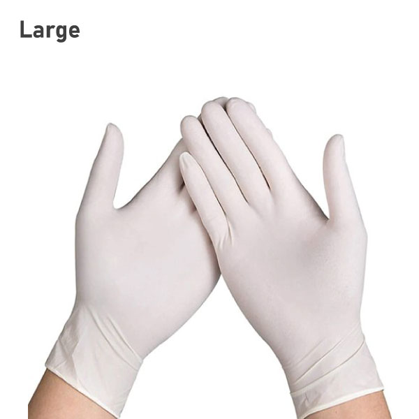 White Latex Gloves Large 1000pcs/ctn