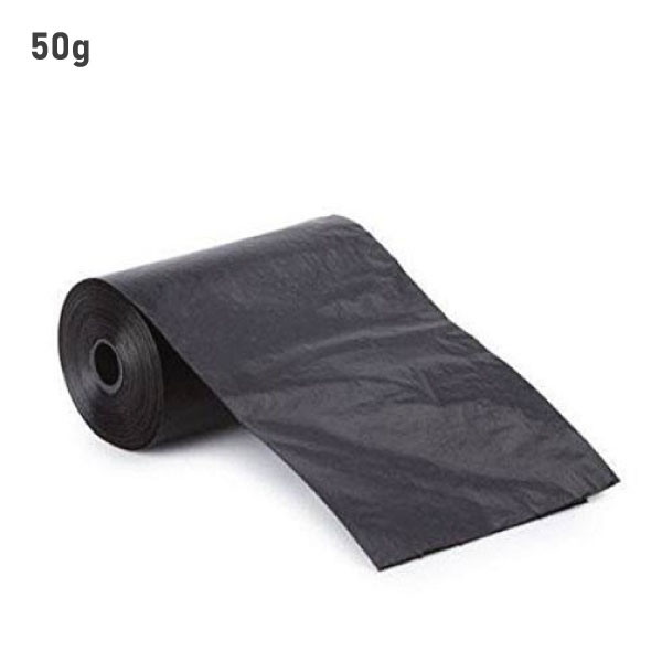 اكياس نفايات 50 جالون بلاستيك اسود 10*25