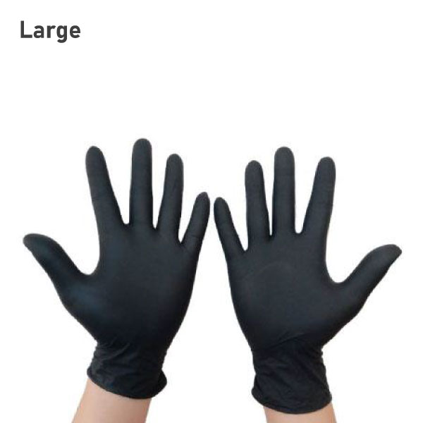 Large Black Vinyl Gloves 800/ctn