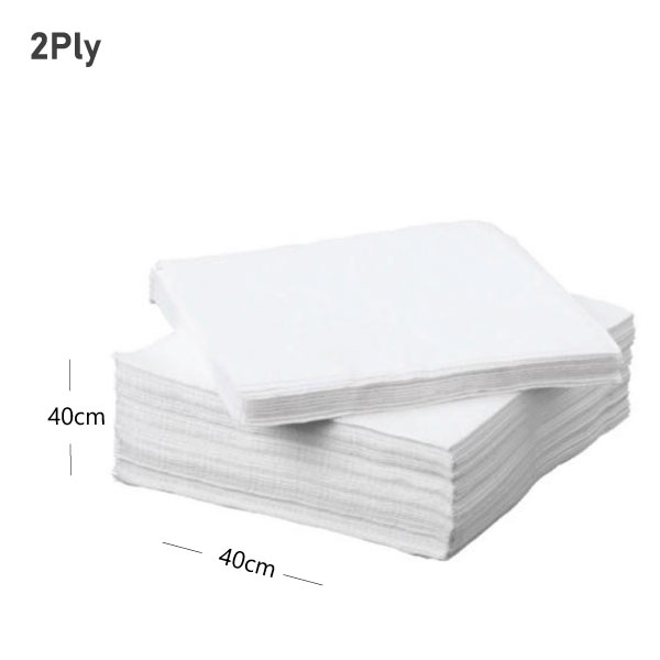 White Paper Napkin 40x40cm 2Ply 4000/ctn