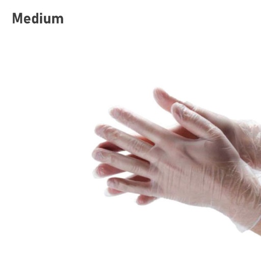 [008003] Medium Clear Vinyl Gloves 1000/ctn